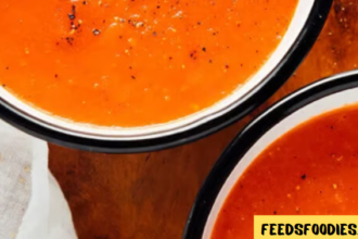 Spanish-Inspired Roasted Red Pepper and Tomato Soup